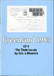 GF4 Greenland Thule (1985). The authoritative catalog and handbook on the five Thule stamps, with extensive chapters on plate flaws and postal history. In Danish and English. Postage to be added, request price.