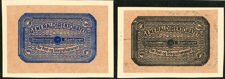 Set of unique DIE PROOFS of “The Returned Letter Stamps of 1935”, likely produced in 1934 or 1935 as replacements for the 1930 Issue, which was thought to be too small and difficuelt to read. Printed on Pelure glassine paper.