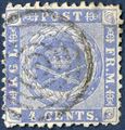 4 cents 1873, used. With INVERTED watermark.
