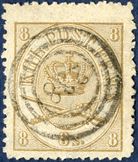 Numeral cancellation 238 THORSHAVN on 8 sk. 1864-issue.